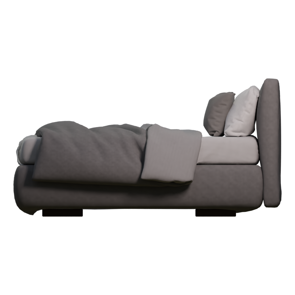 Left view of the Bed 3D model