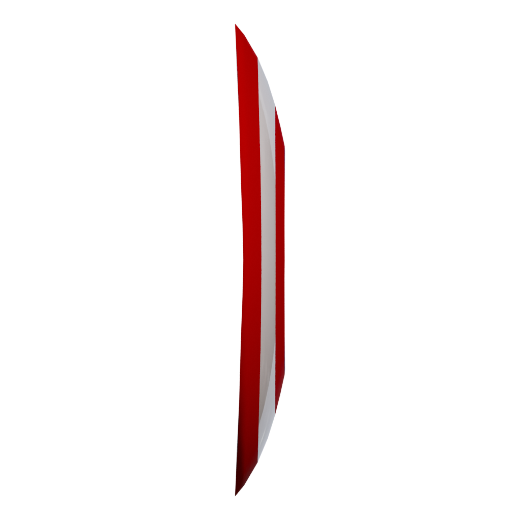Right view of the Captain America Shield 3D model