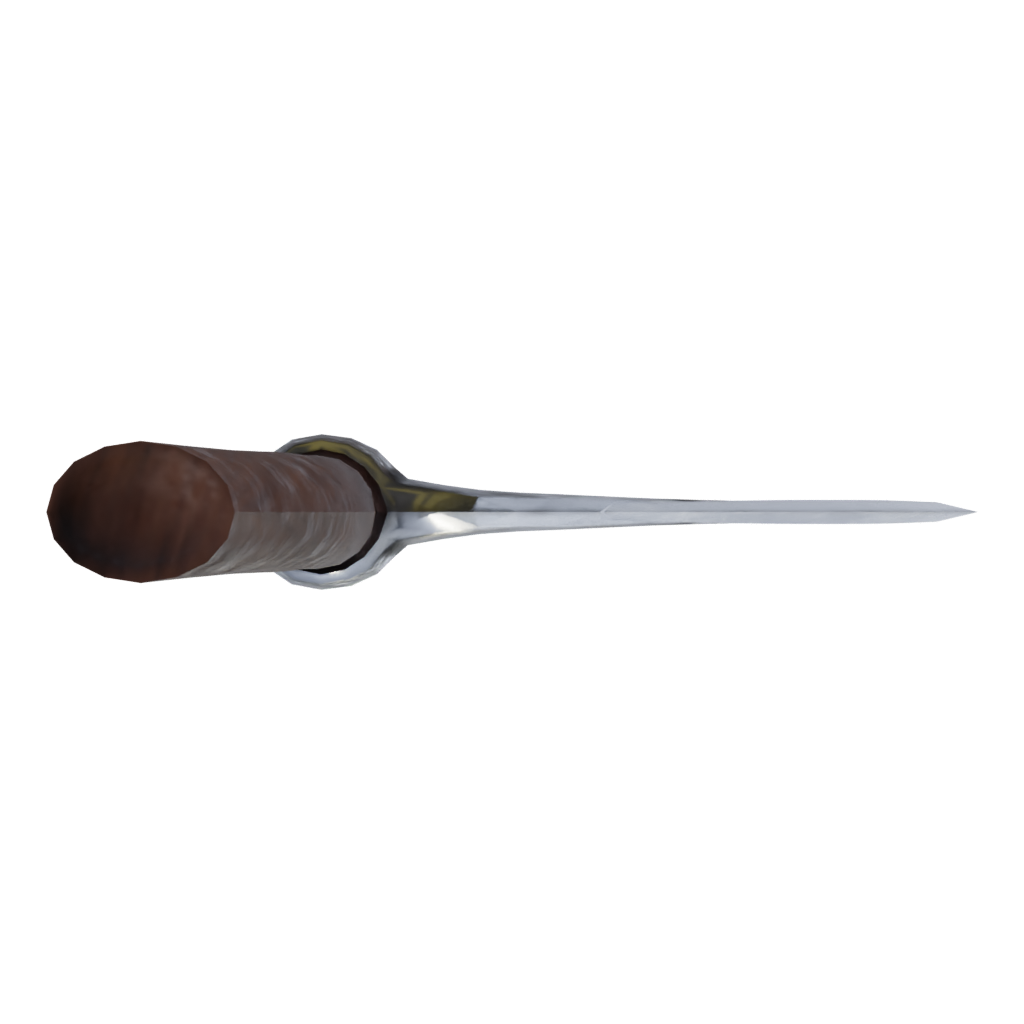 Top view of the Viking Axe High Poly 3D model