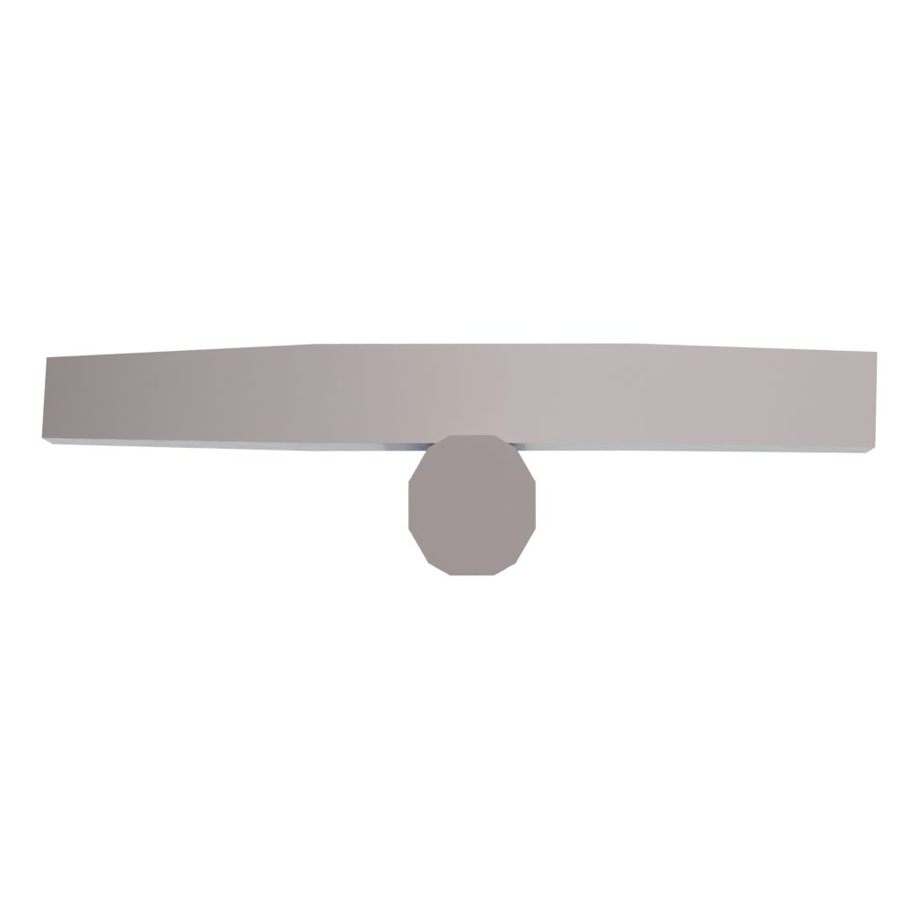 Bottom view of the Voxel Sign Stop 3D model
