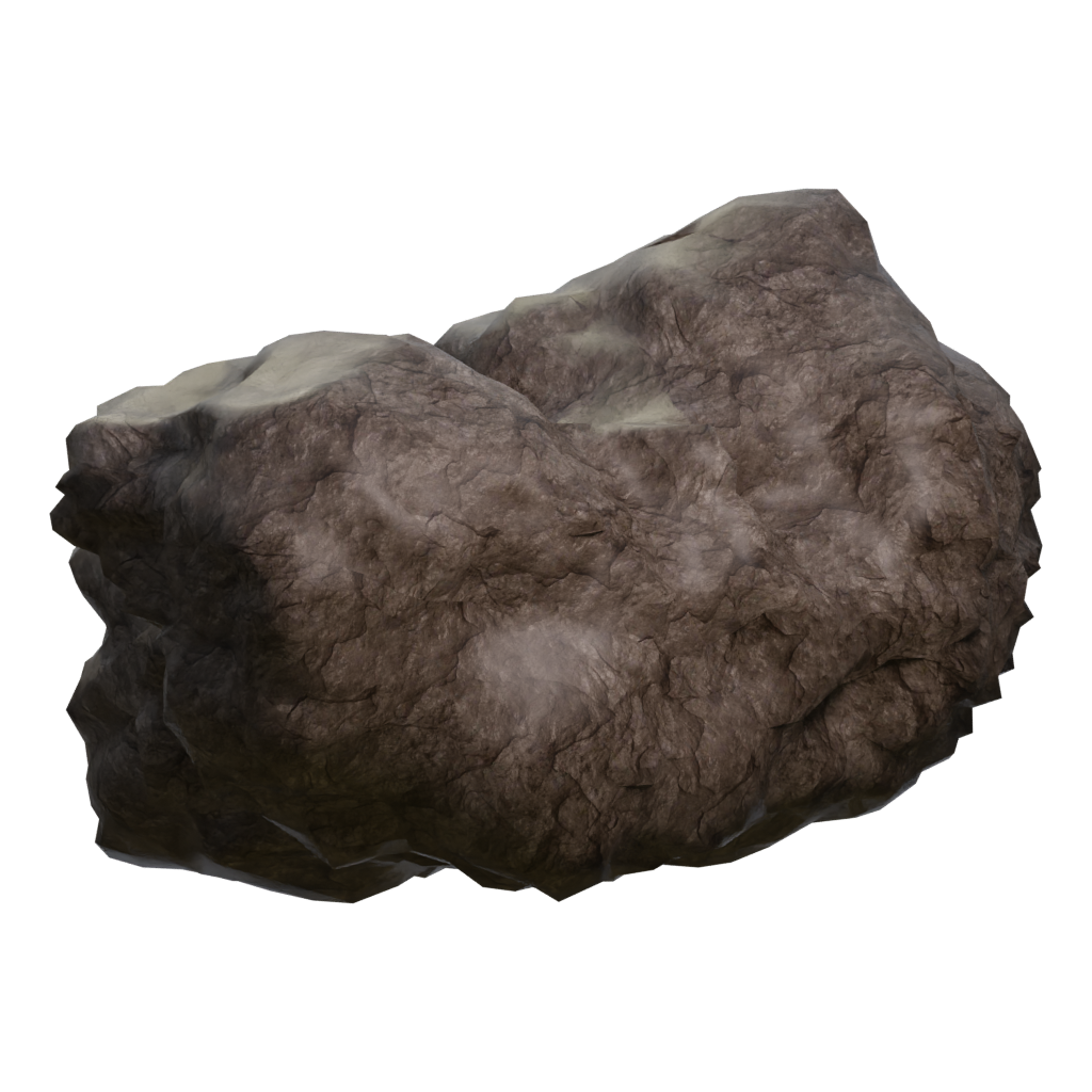 Left view of the Bodes Stone Colection 1 3D model