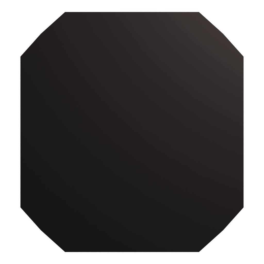 Bottom view of the Traffic Cone Low Poly 3D model