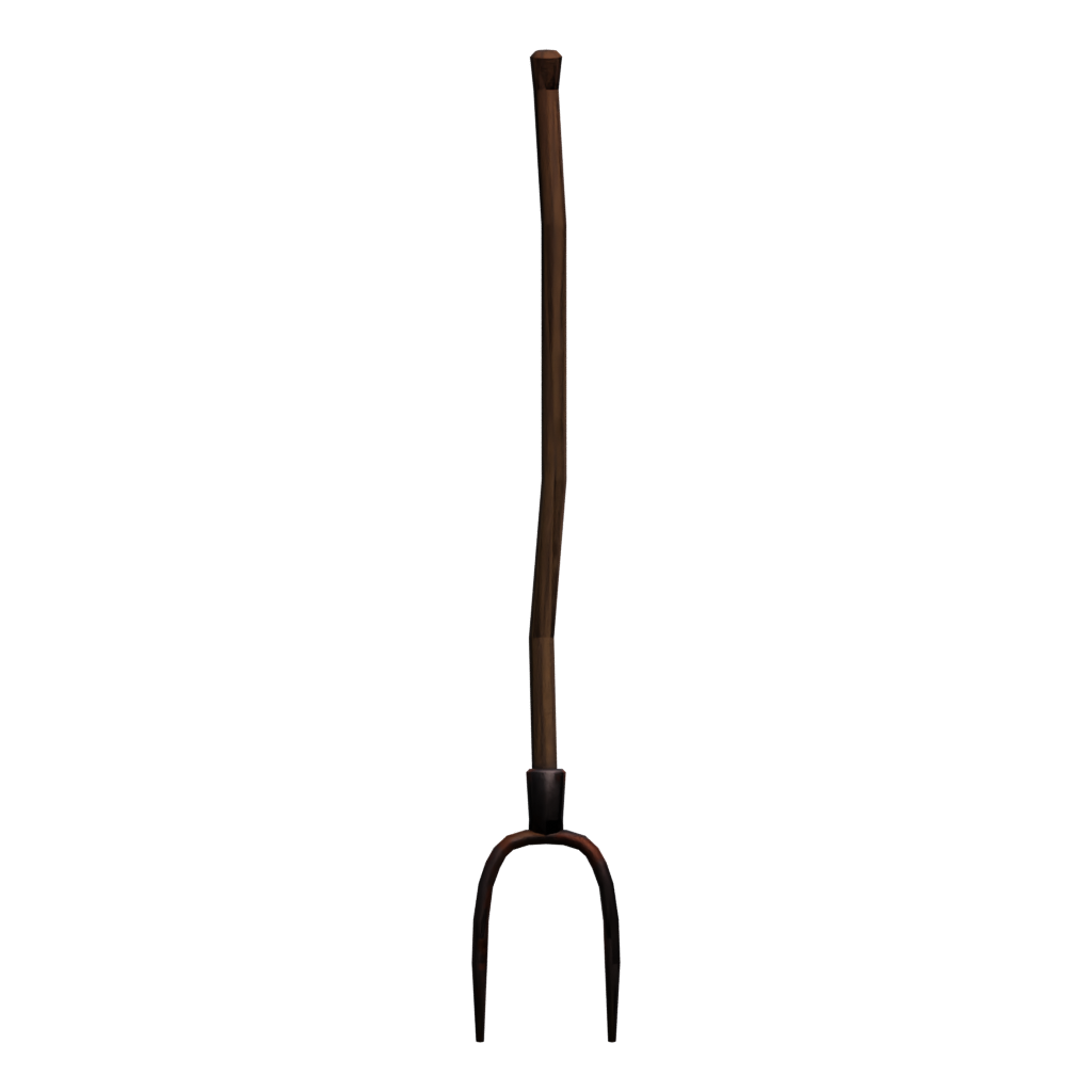 Back view of the Farm Fork 3D model