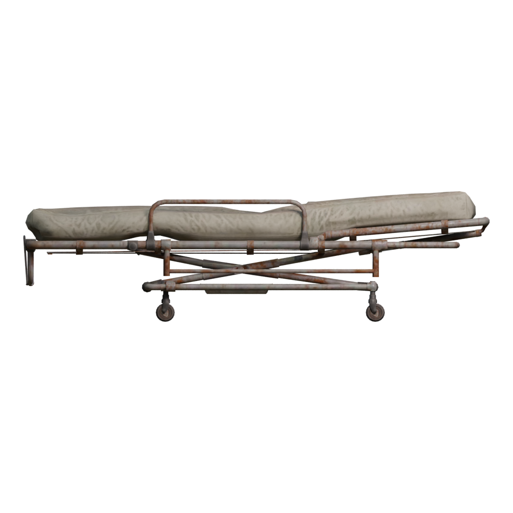 Front view of the Medical Wheelchair 3D model