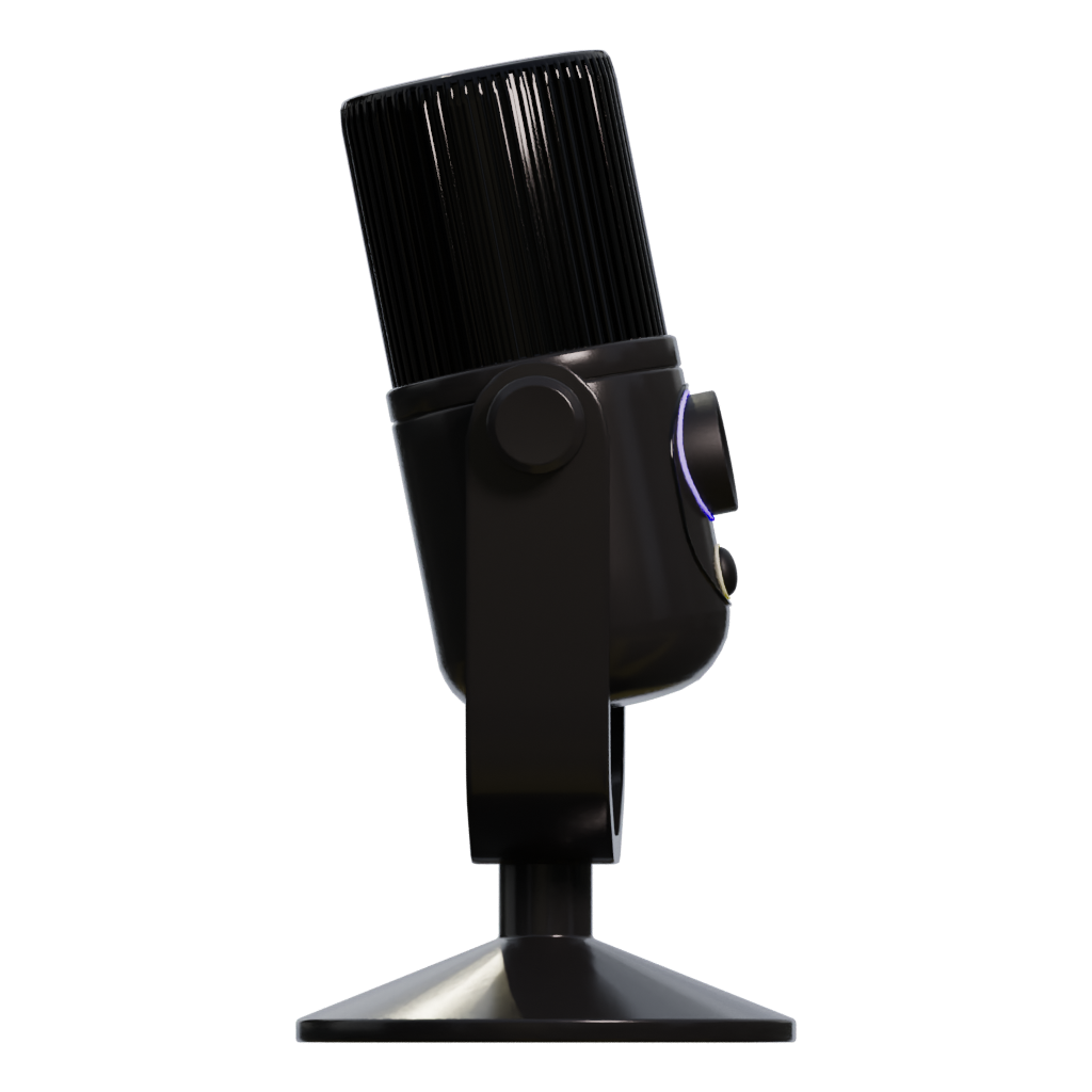 Right view of the Microphone 3D model