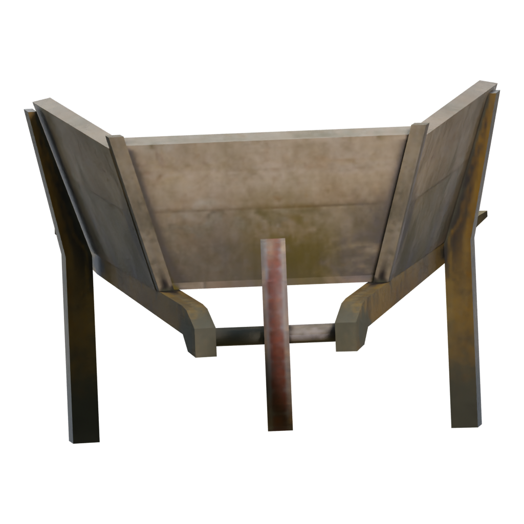 Right view of the Wheelbarrow 3D model