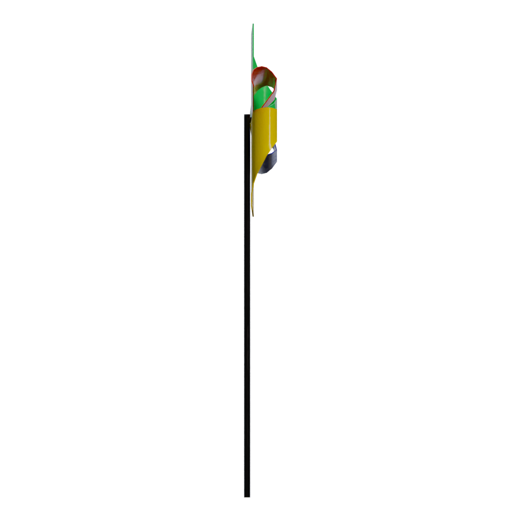 Right view of the Pinwheel 3D model