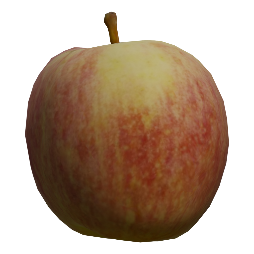 Right view of the Red Apple 3D model