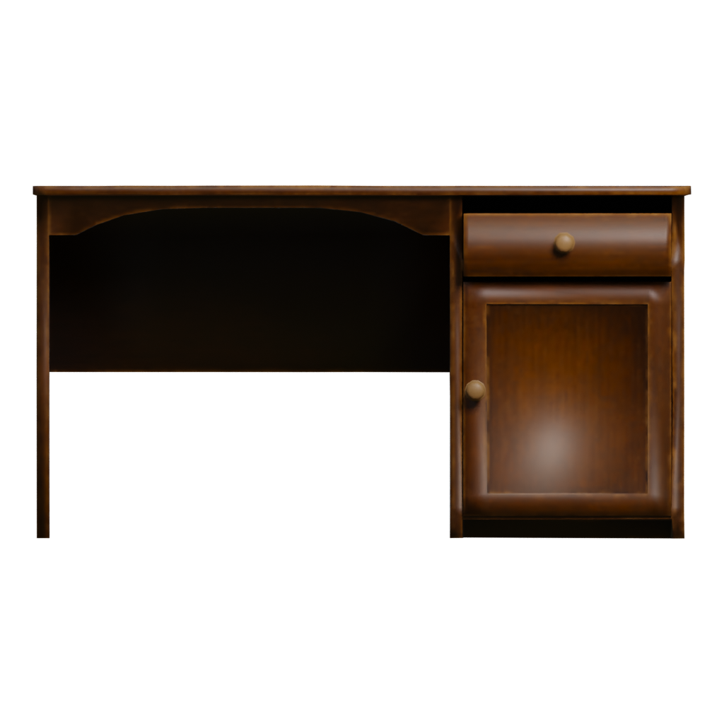 Front view of the Table Chair 3D model