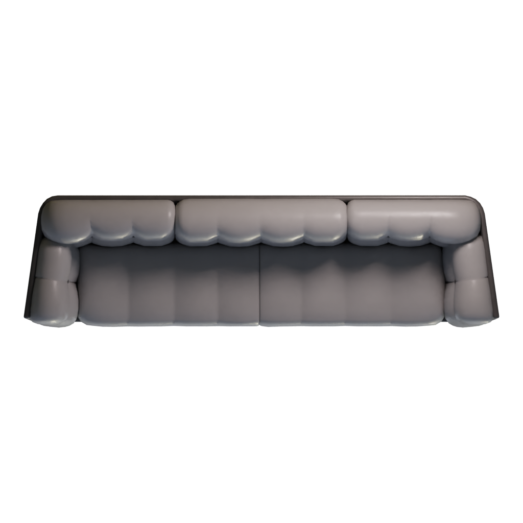 Top view of the Sofa 3D model
