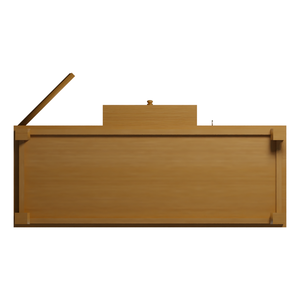 Bottom view of the Cabinet 3D model
