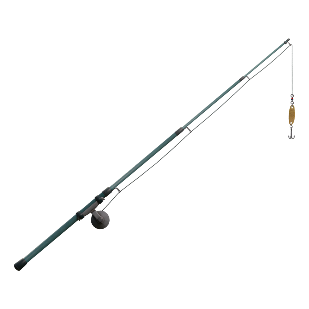 Right view of the Fishing Rod 3D model