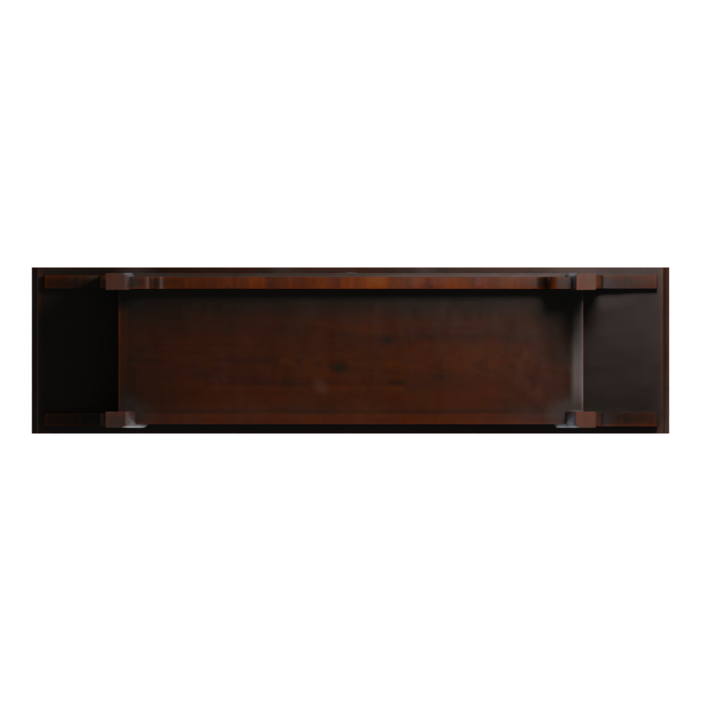 Bottom view of the Chinese Commode 3D model