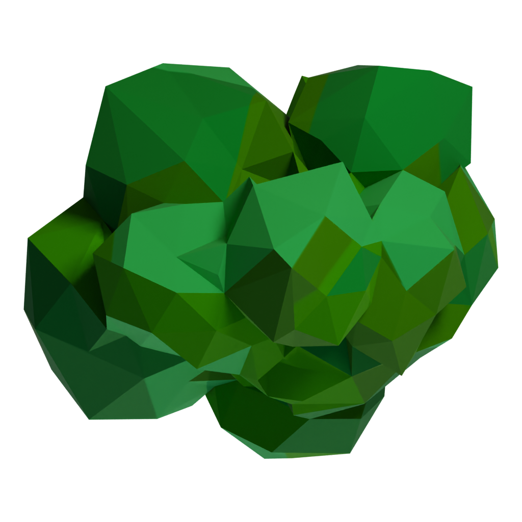 Top view of the Lowpolybigtree 3D model
