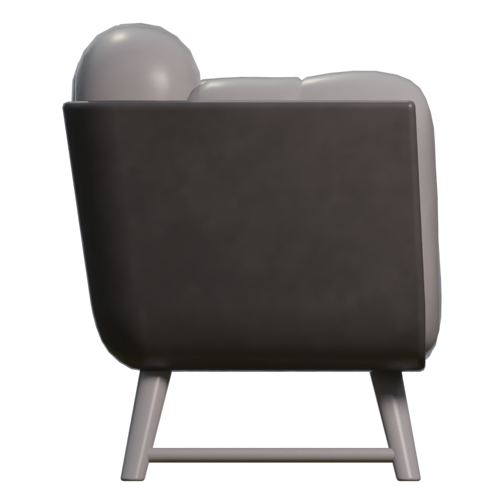 Right view of the Sofa 3D model