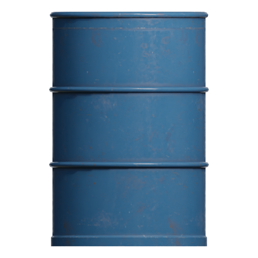 Front view of the Barrel 3D model