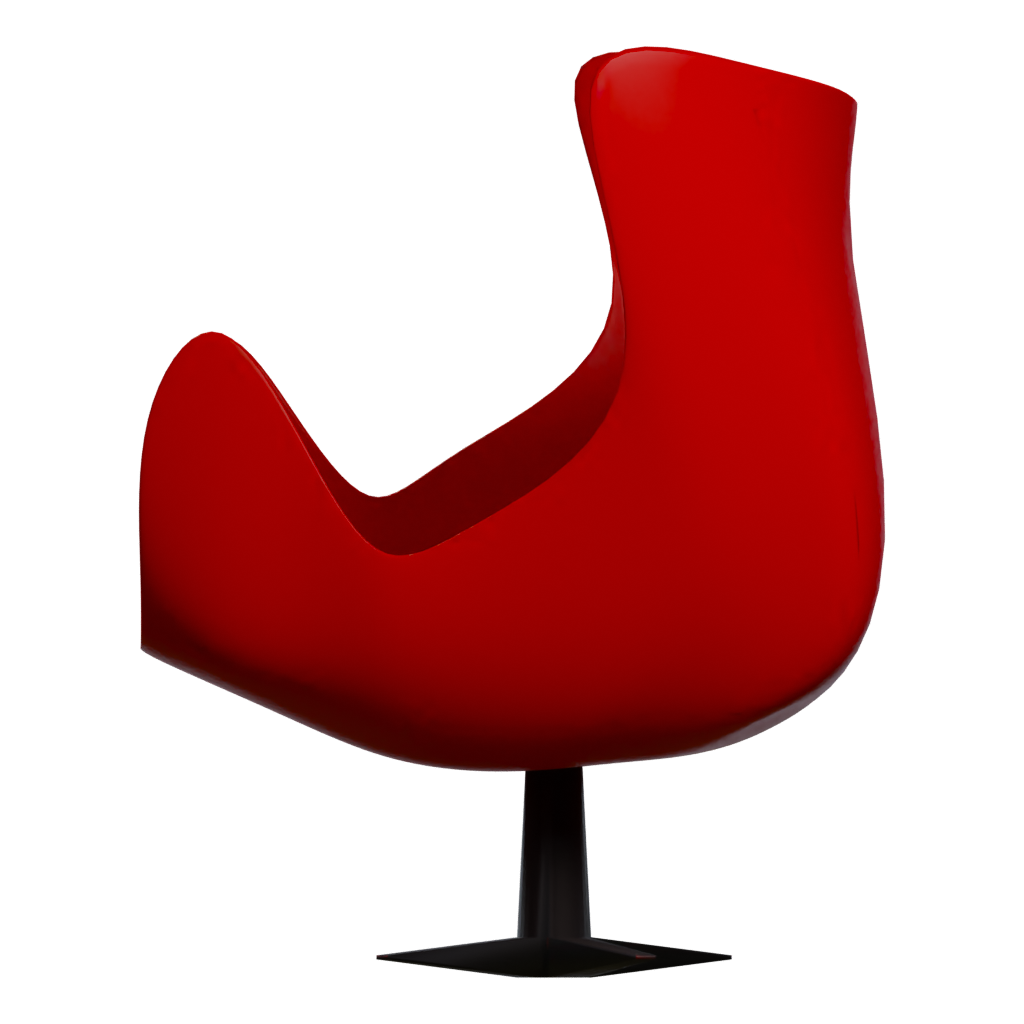 Left view of the Ball Chair 3D model