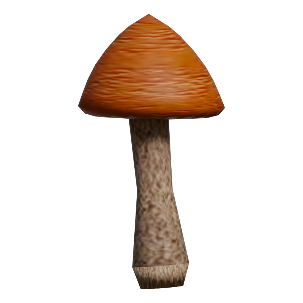 Front view of the Mushroom 00016 3D model
