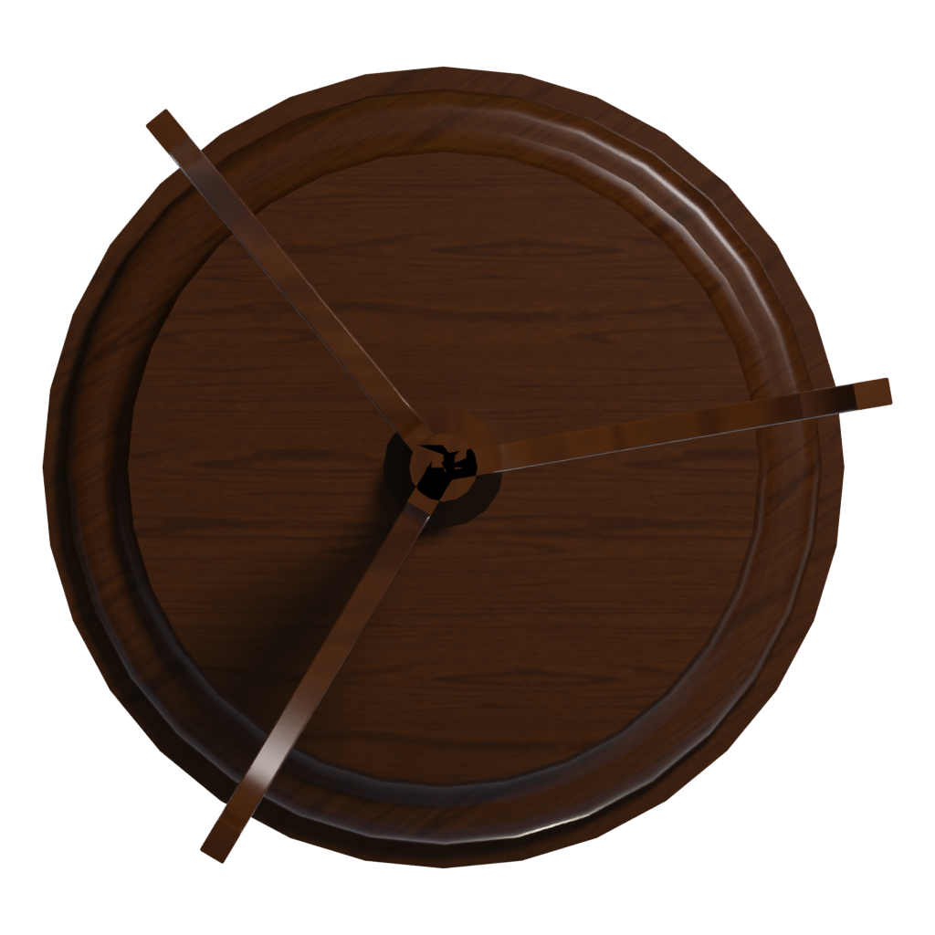 Bottom view of the Fern Stand 3D model