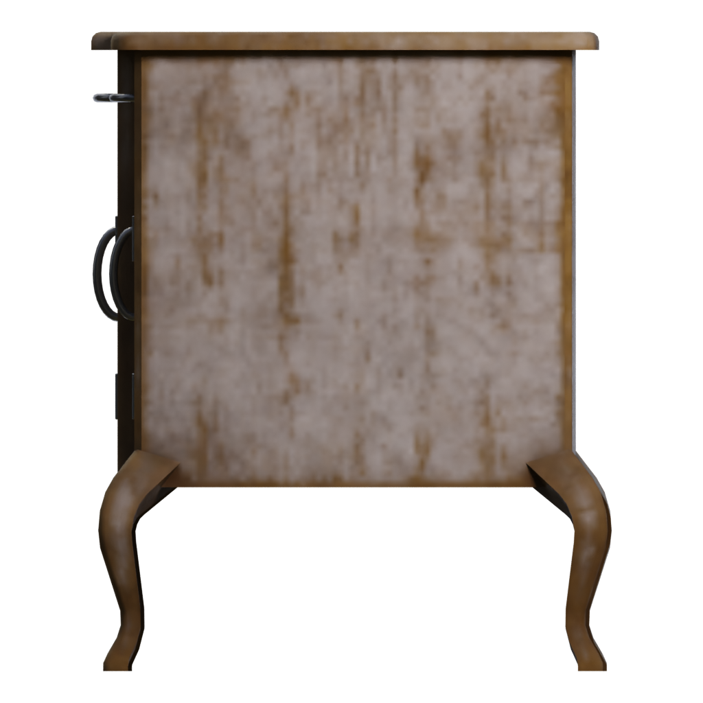 Left view of the Bedside Table 3D model