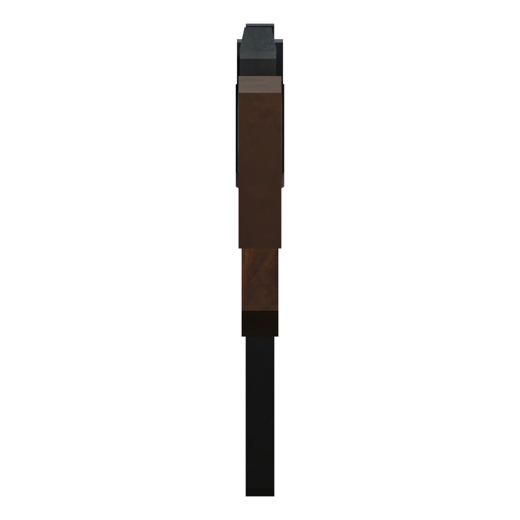 Right view of the AK47 Low Poly 3D model