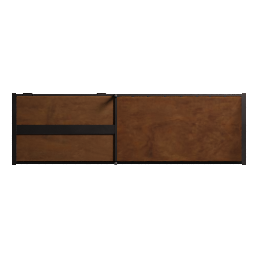 Bottom view of the Steel Frame Shelves 3D model
