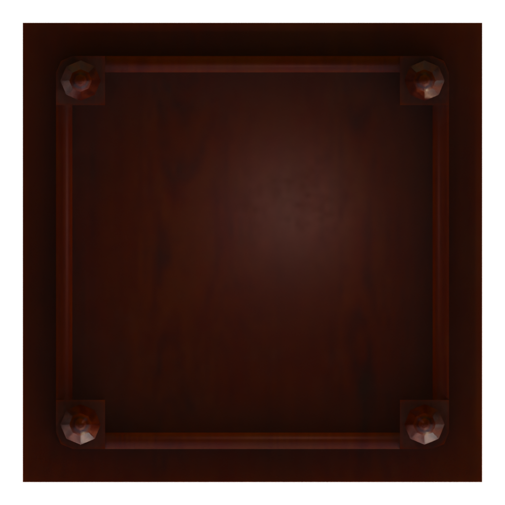 Bottom view of the Table1Forcafe 3D model