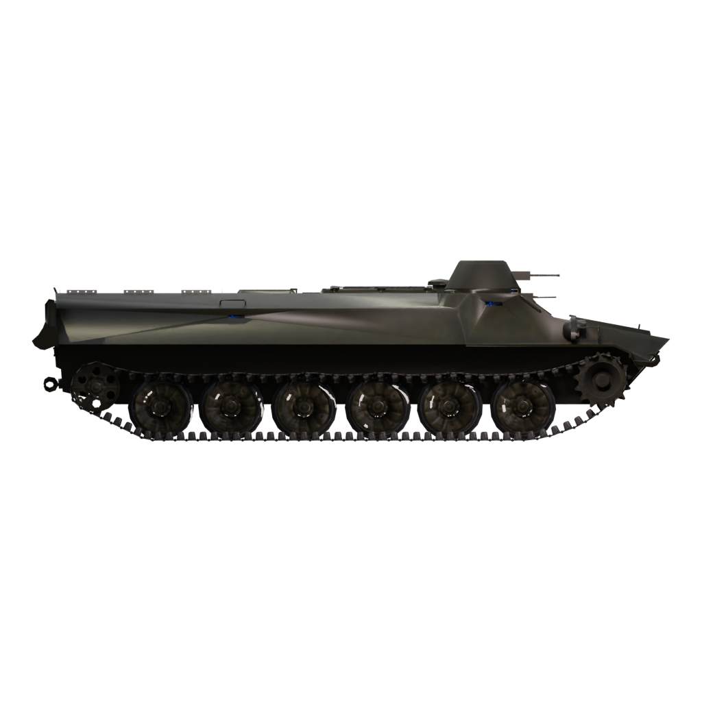 Right view of the Bmp 2 3D model