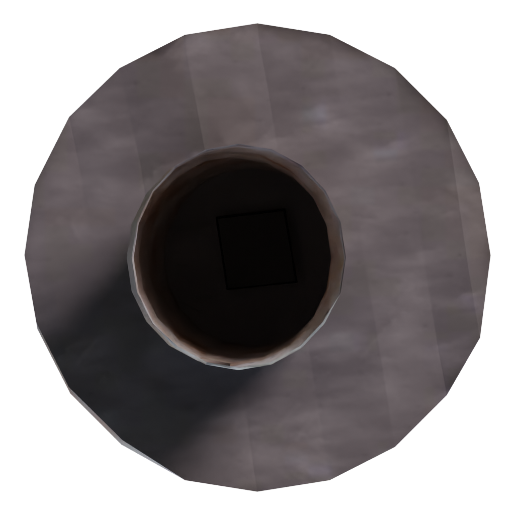 Bottom view of the Mushroom 00017 3D model