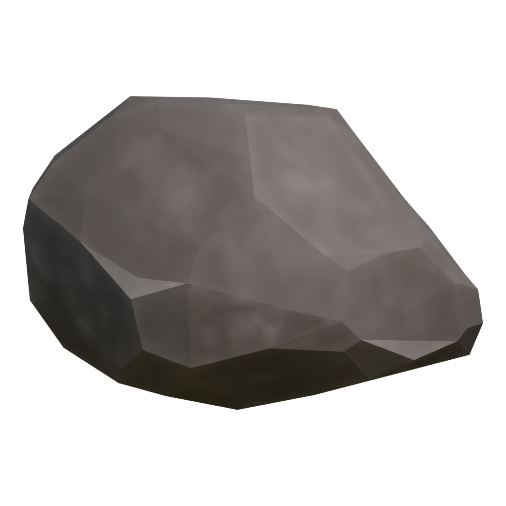 Back view of the Rock 3D model
