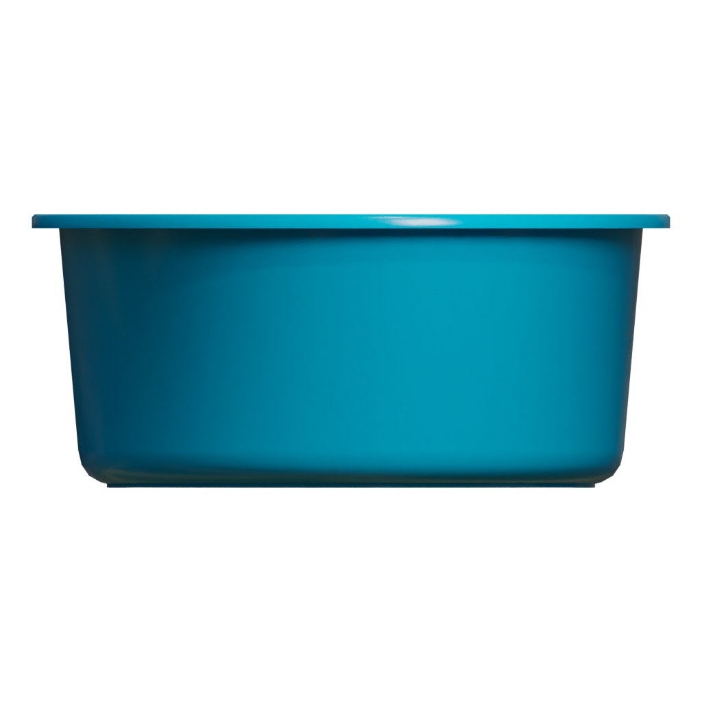 Back view of the Plastic Wash Basin 3D model