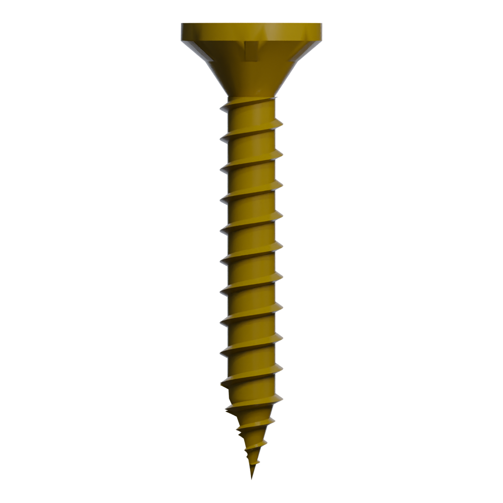 Front view of the Self Tapping Screw 3D model