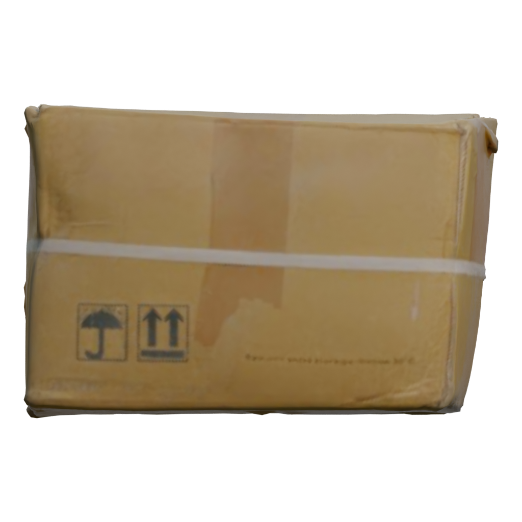 Right view of the Cardboard Box 3D model