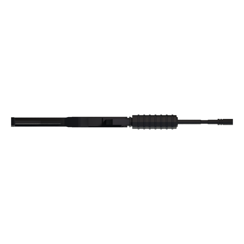 Bottom view of the M4 3D model