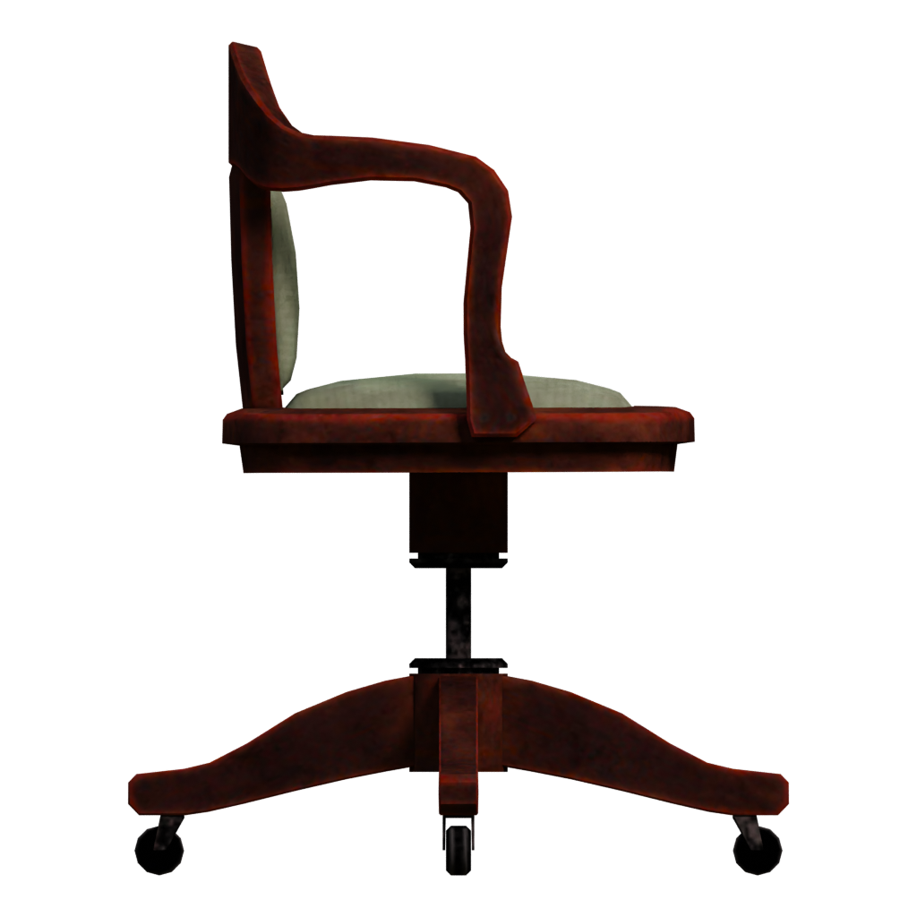 Right view of the Wood Chair 3D model