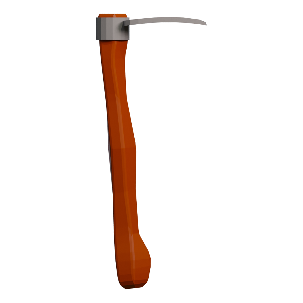 Front view of the Climbing Axe 3D model