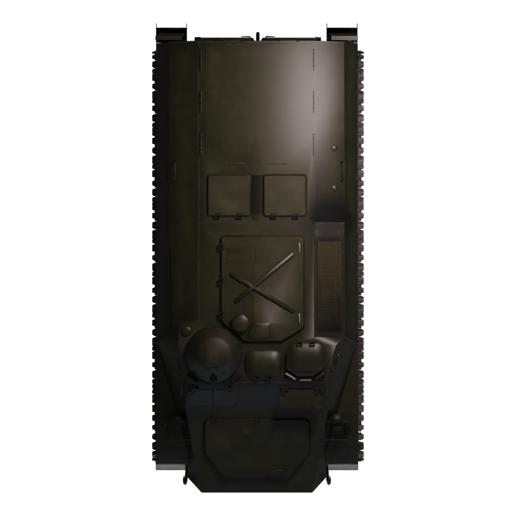 Top view of the HS 30 3D model