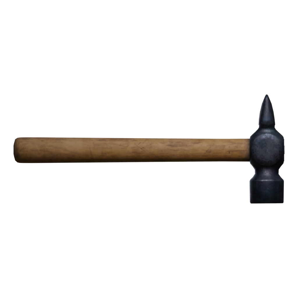 Back view of the Simple Hammer 6 3D model