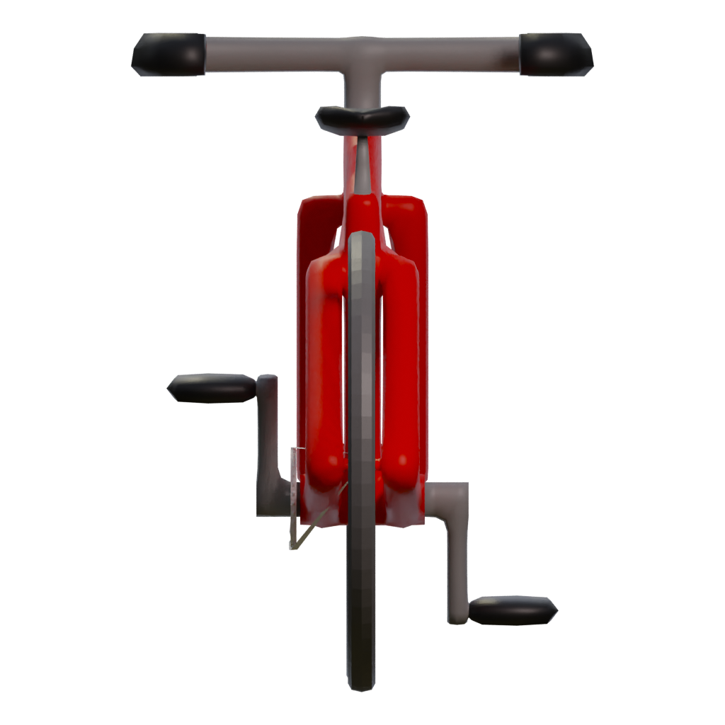Left view of the Bicycle 3D model
