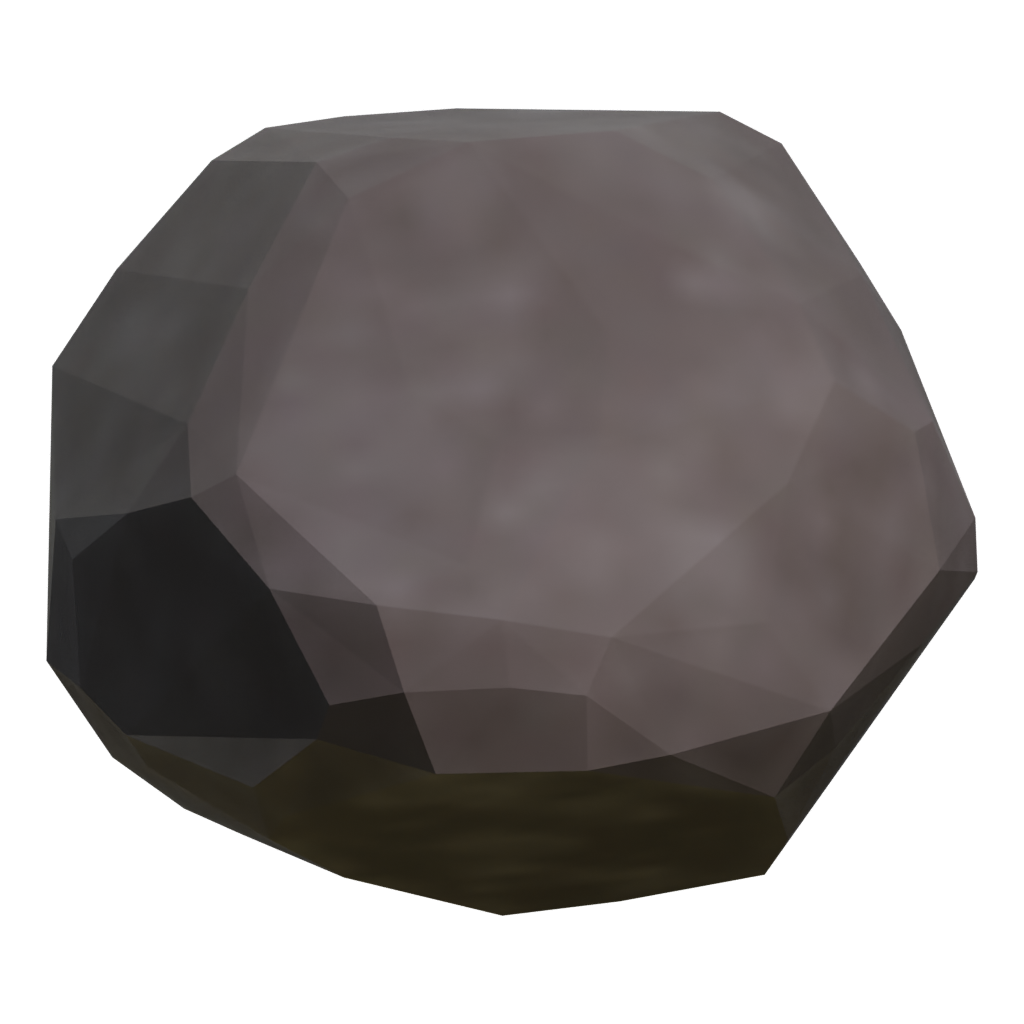Right view of the Rock 3D model