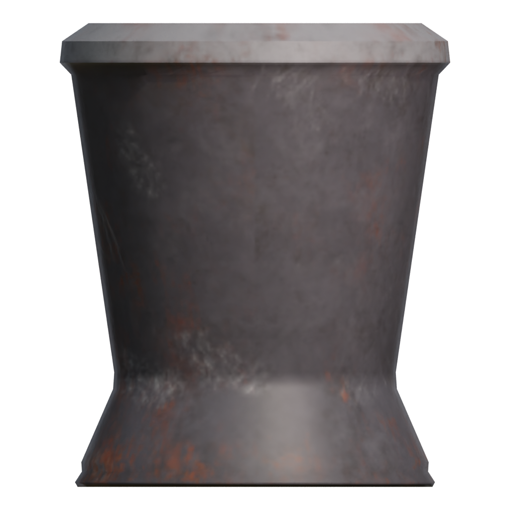 Front view of the Medieval Tavern Water Cup 3D model
