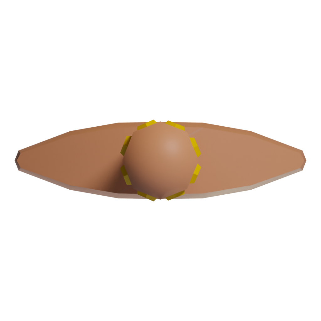 Bottom view of the Sword Simple 3D model