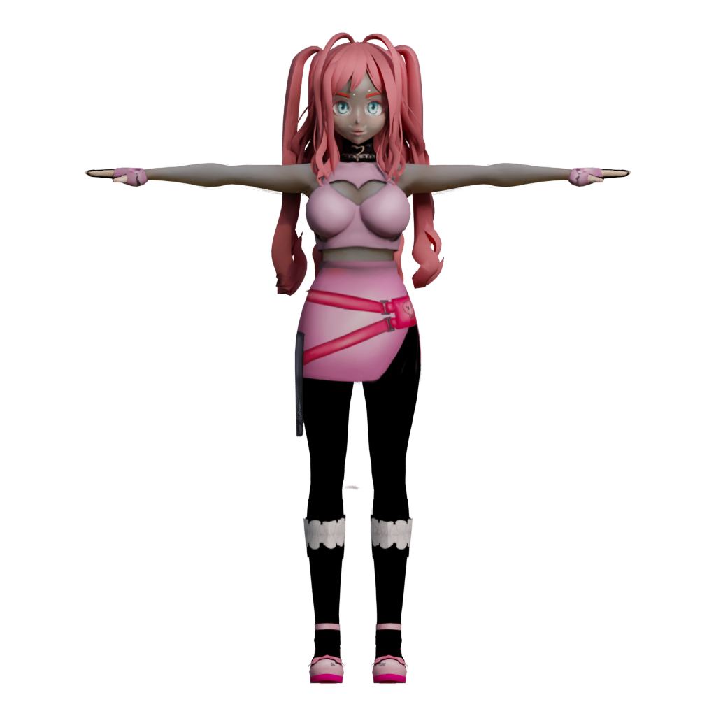 Front view of the Android N21 3D model