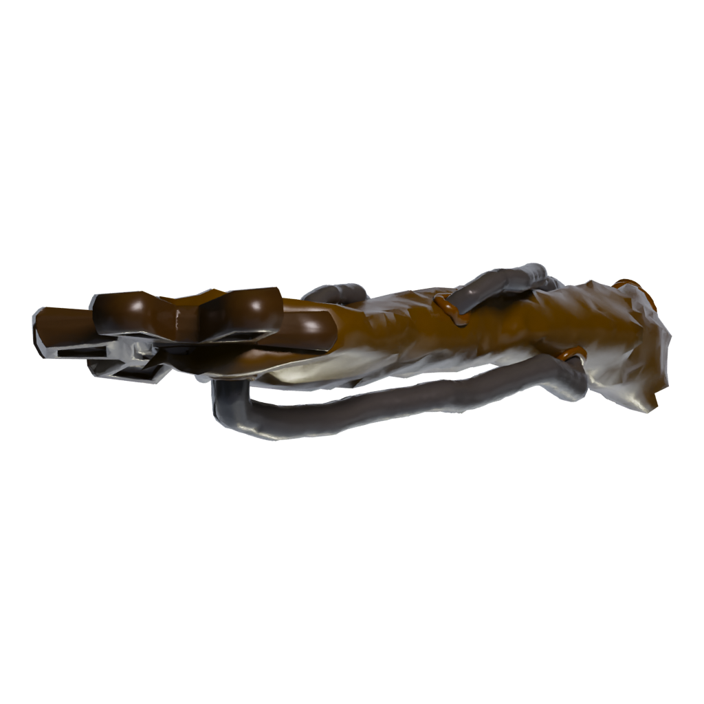 Top view of the Bow Archer 3D model