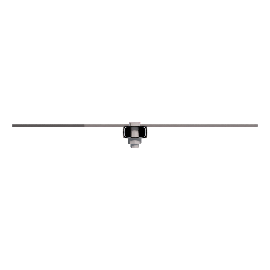 Bottom view of the Stop 3D model