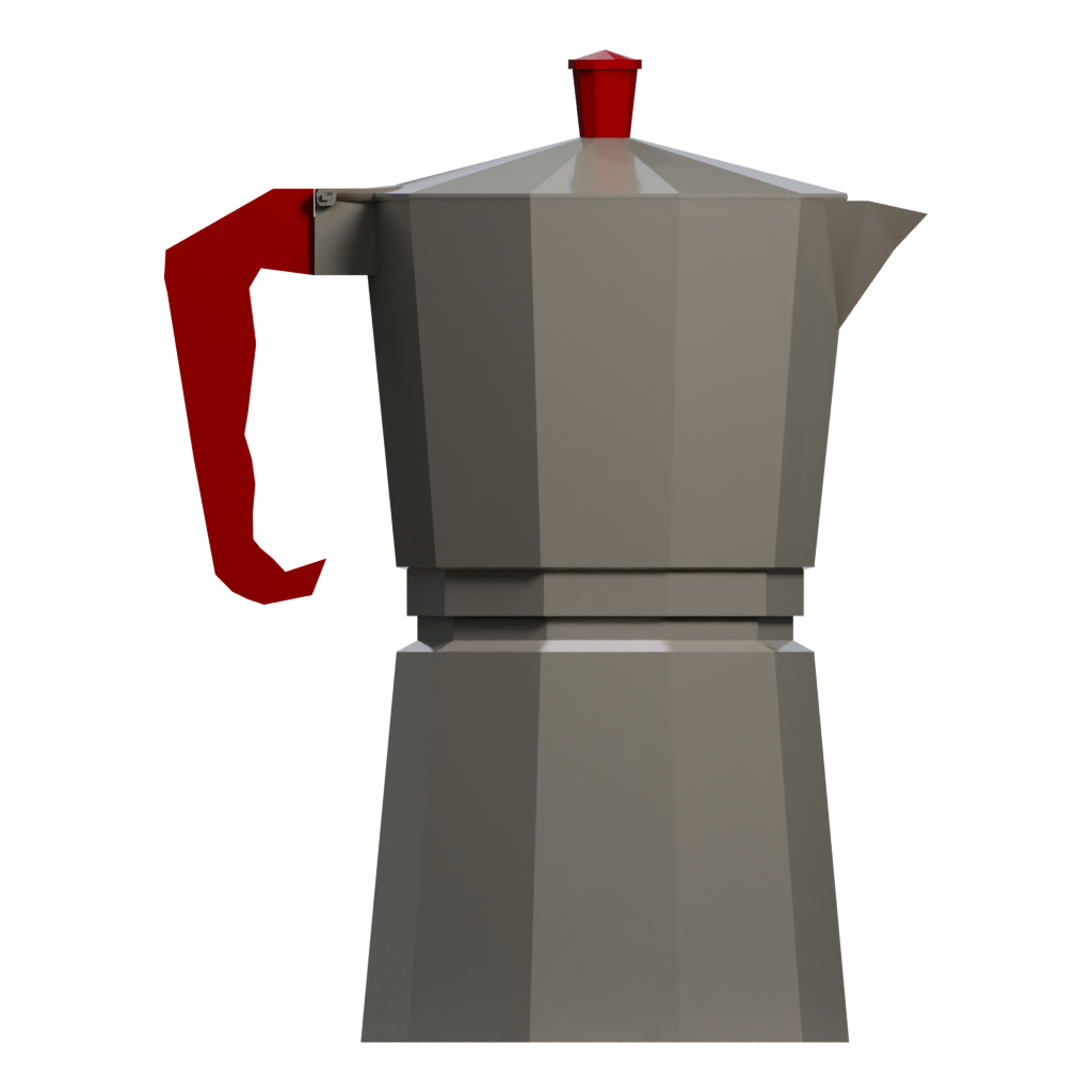 Right view of the Cofee 3D model