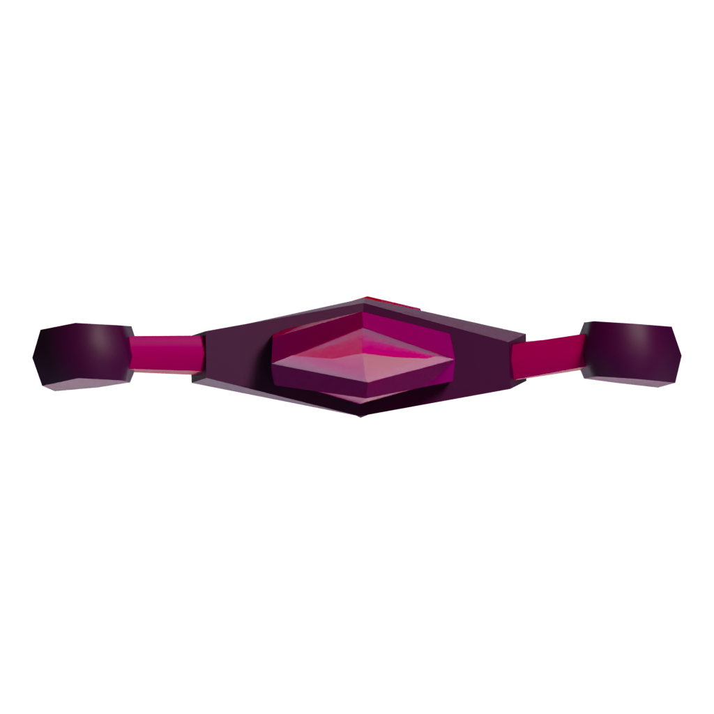 Top view of the Purpleglowingsword 3D model