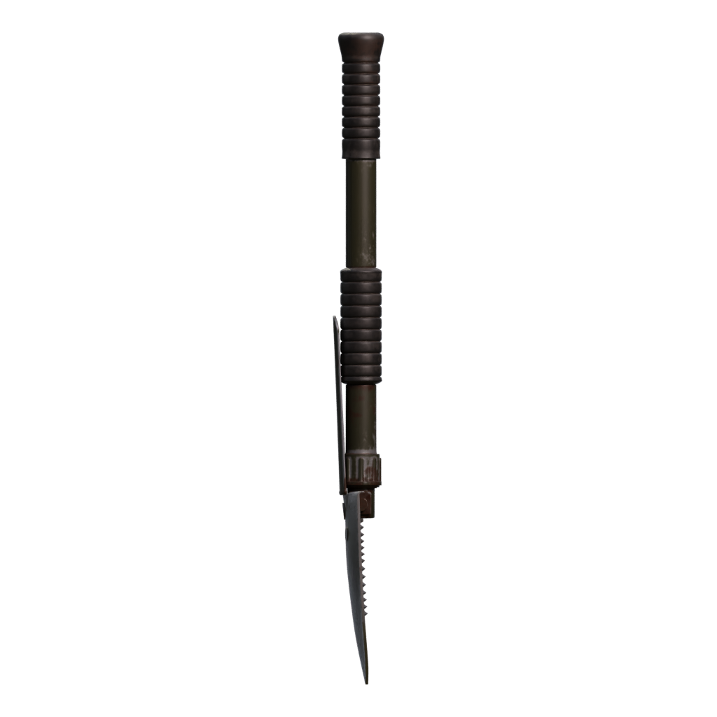 Right view of the Militaryshovel 3D model