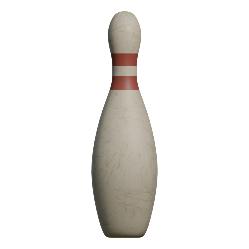 Back view of the Bowling Set 3D model