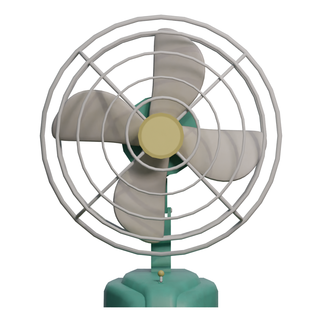 Front view of the Fan 3D model